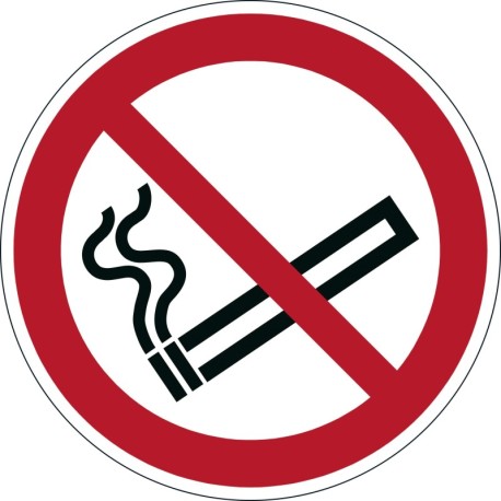 Adhesivo prohibido fumar Rojo