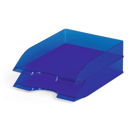 Bandeja portadocumentos BASIC A4 Azul transparente