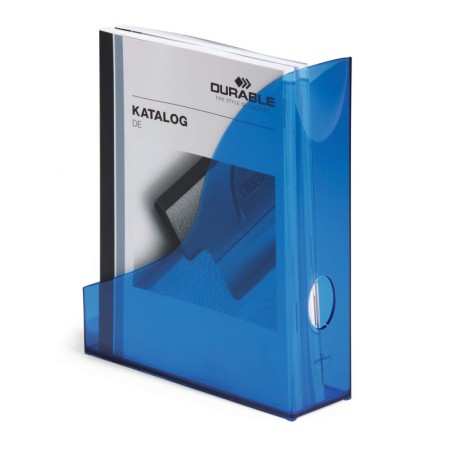 Dispensador folletos BASIC A4 Azul transparente