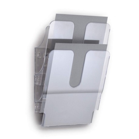Dispensador folletos FLEXIPLUS 2 A4 vertical Transparente